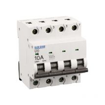 Eur Ohm - Disjoncteur tétrapolaires courbe c connexion vis haut/bas - IP20/IK02 10A 6kA