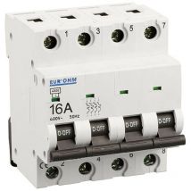 Disjoncteur 4P 16A courbe c 6kA (20165-345)