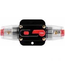 Disjoncteur 50Amp-100Amp, porte-fusible de réinitialisation, porte-fusible de bateau de voiture, étanche 12-24V, nouveau 100A
