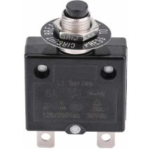 Disjoncteur 5A Interrupteur thermique de réinitialisation en option, 125-250V ac 50V dc Disjoncteur à bouton-poussoir de protection contre les