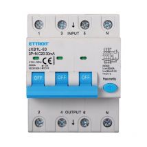 Disjoncteur à courant résiduel 3P+N 20A 30mA 380V-6KA classe a