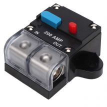 Disjoncteur Audio, 200A Réinitialisable de Voiture Fusible Bouton de Réinitialisation Disjoncteur Disjoncteur Auto-Récupération pour la Protection