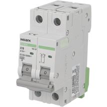 Disjoncteur bipolaire modulaire 32A courbe c Noark Ex9BN