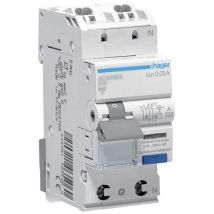 ADS916D Interrupteur différentiel/Disjoncteur de protection 2 pôles 16 a 0.03 a 240 v - Hager