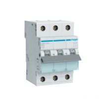 Disjoncteur 3 pôles 6kA Caractéristique b 20A Hager MBN320