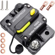 Disjoncteur de Voiture 12V-48V dc Disjoncteur avec Réinitialisation Manuelle Disjoncteur de puissance commutable de batterie Disjoncteur