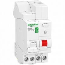 Schneider Electric - Resi9 xe - disjoncteur détecteur d'arc - 1P+N - 20A - courbe c - embrochable (R9ETC620)