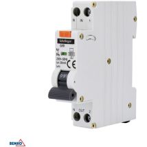 Disjoncteur Rcbo 1p C 10a 30ma Type Ac Schelinger