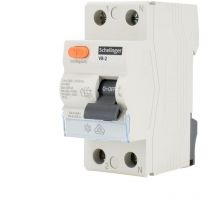 Disjoncteur différentiel 25A - 30mA - Type a - 2 pôles - Rail din - IP20 Schelinger