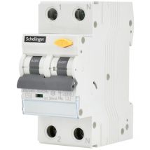 Disjoncteur différentiel 2P - 10A - 30mA - Type ac Schelinger Protection contre les surcharges