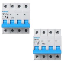 Ettroit - Disjoncteur Magnétothermique Automatique 4P 16A 220V 380V Sauvetage Stotz 2 Pièces