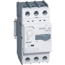 Legrand - Disjoncteur moteur magnétothermique MPX³32S réglage thermique 4A à 6A pouvoir de coupure 100kA en 415V 417308