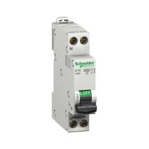 Schneider Electric - Disjoncteur magnéto-thermique Schneider 1 module 1P+N 10A
