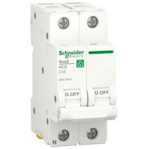 Schneider Electric - Disjoncteur résidentiel Resi9 1P+N 6000A 230V Schneider 10A