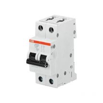 ABB - Disjoncteur S202M 2P 2A Courbe z Raccordement à vis - 15KA (2 modules) - 2CDS272001R0278