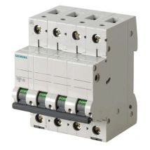 Interrupteur magnétothermique Siemens 4P 50A 6 ka Type c 4 Modules