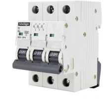 Schelinger - Disjoncteur tripolaire 50A - Protection contre les surintensités - Installation sur rail din - IP20