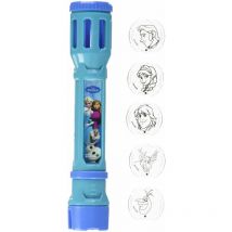 Disney Frozen 40314 – Torcia con 6 Lenti intercambiabili per la proiezione – in Blister Confezione, 5.2 x 1.4 x 9 cm