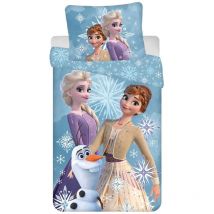 Baumwolle Bettwäsche Bettbezug 140x200 cm & Kissenbezug 70x90 cm - Disney Frozen