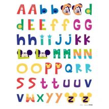 Ag Art - Disney Mickey Mouse Alfabeto Decorazione Adesiva - Multicolore