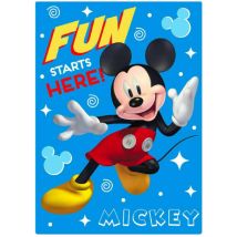 Coperta Mickey Mouse Only One 100 X 140 Cm Blu Marino Poliestere