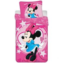Literie enfant 140x200 Minnie Hello taie d'oreiller 70x90
