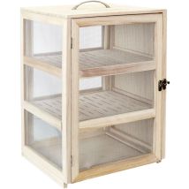 Cook Concept - Mangiatoia 28 x 24 x 39 cm per Cucina, conservazione Altri Accessori, Paulownia, Legno/Acciaio, 28.20 x 24.00 x 39.00