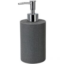 Minkurow - Dispensador de Jabón de Cerámica 355 ml, Resistente a la Corrosión - Ideal para Baños y Cocinas, Negro