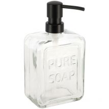 Dispensador de jabón de vidrio jabón puro 550 ml - transparente Tendance