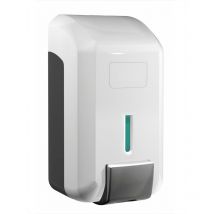 JVD - Dispensador de Pared de Gel Hidroalcohólico y Jabonera Manual Cleanline Gel Blanco 844479, Recargable, Apto para Jabón o Gel de Manos, 206 x