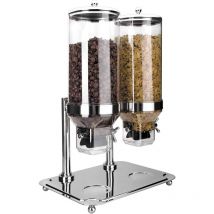 Lacor - 69023 - Dispensador Doble De Cereales Con Base 10 Litros