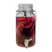 VDC - Nerthus Distributore di Bevande in Vetro con Rubinetto, la Confezione può variare, 4 l