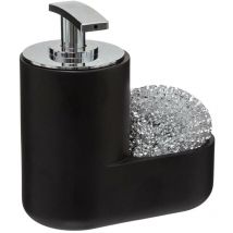 Distributore di sapone con spugna 300ml nero - 5five