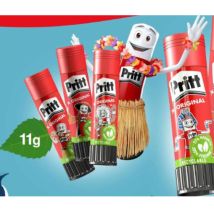 Pritt Colla Stick 11g Permanente - Confezione Da 100 Pezzi - Non Tossica