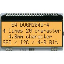 Display Visions - 7-Segment-Anzeige Weiß 4.80 mm 3.3 v, 5 v Ziffernanzahl: 4 EADOGM204W-A