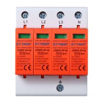 Ettroit - parafoudre 4 modules type T1+T2 3P+N 25KA-50KA spd limiteur de tension pour rail din