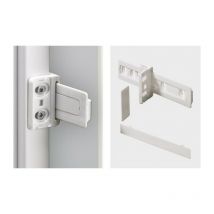 Gancio di traino in plastica, bianco - Hettich
