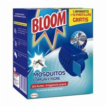 Bloom - Dispositivo antifioritura + 10 compresse per zanzare comuni e tigre