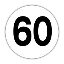 Disque 60 km/h Adhésif pour Limitation de Vitesse