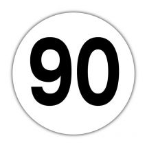 Disque 90KM/H pvc