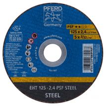 Disque à tronçonner eht 125x2,4x22,23mm droit psf steel pour acier Pferd