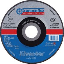 Sonnenflex - Disque à ébarber Silverstar Inox 10 pièces - Taille:Ø 125 x 6.0 x 22.23 mm