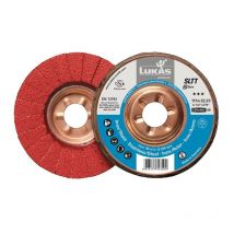Lukas - Disque à lamelles sltt Ceramic d. 125 mm granulation 40 plat INOX/acier grain céramique co