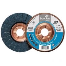 Disque à lamelles sltt zk d. 125 mm granulation 40 plat acier corindon zirconien