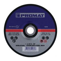 Ruko Gmbh - Disque à tronçonner inox D115x1 mm droit inox perçage 22,23 mm promat (Par 25)