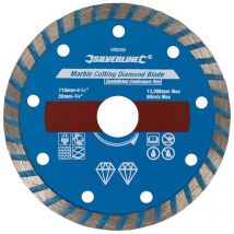 Disque de tronçonnage diamant, béton et pierre 110 x 20 mm, bordure continue crénelée