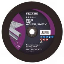 Disque à tronçonner pro mc acier inox d. 350 x 3 x Al. 25,4 mm - Acier, Inox - 10111055 Sidamo