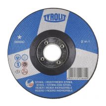Disque abrasif basic D230xS8mm grain 30 serti foret 2en1 22,23mm Tyrolit Par 10)