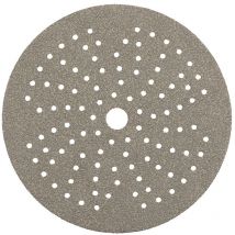 Disque de ponçage multi-trous pour ponceuse excentrique - ø 125 mm - Grain 120 - Auto-adhésif Wolfcraft