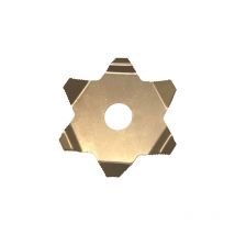 Disque anti-enchevetrement universel pour gazon Ninja en acier avec profil dentele' a' utiliser en combinaison avec des tetes de coupe et des disques